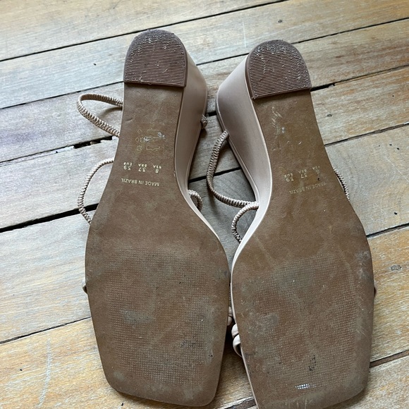 L’Intervalle Karavi Tan Leather Wedges - Picture 5 of 5